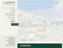 Tablet Screenshot of hotelartemis.com
